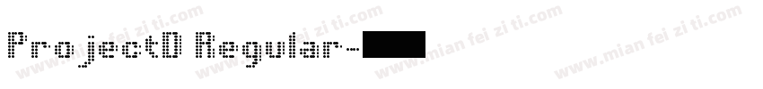 ProjectD Regular字体转换